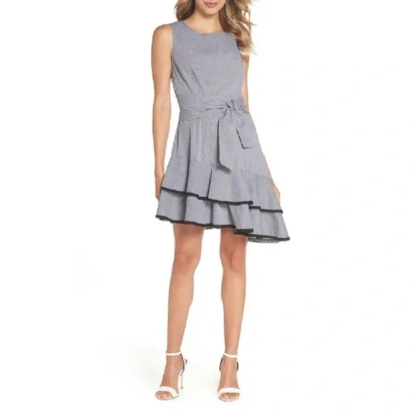 BB Dakota Dresses Bb Dakota 99 Holly Golightly Gingham Ruffle